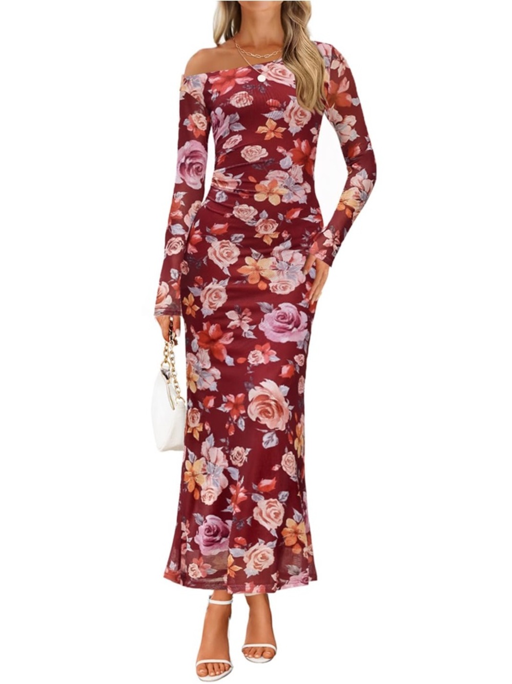 ZESICA Women's Long Sleeve Floral Maxi Dress 2026
